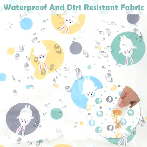 Image of SNOWIE SOFT Sleeved Bib Baby Bib with Pocket, Toddler Bib, Smock, Washable and Lightweight Waterproof Fabric, Fits Bibs for Baby 6 Months+