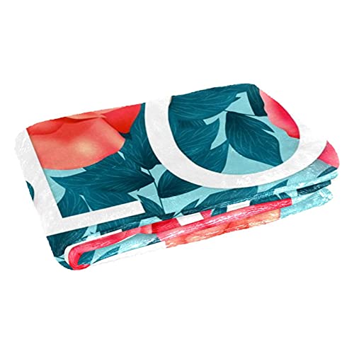 Couverture chaude Blue Love imprimé floral de qualité supérieure