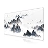 LL-COEUR XXL Tapis de Souris de Jeu 70x40x0,3cm, Large sous Main de Table Déco Bureau avec Bords Surpiqués pour Clavier, PC (700x400x3mm, Paysage 4)