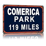 COMERICA PARK Vintage Aluminum Metal Sign 12x8 Inch