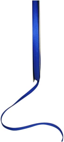 Reliant Ribbon Grosgrain Texture Ribbon, 1/4 Inch X 100 Yards, Electric Blue