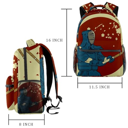Sac à dos scolaire samouraï kendo cartable imperméable ado - 2