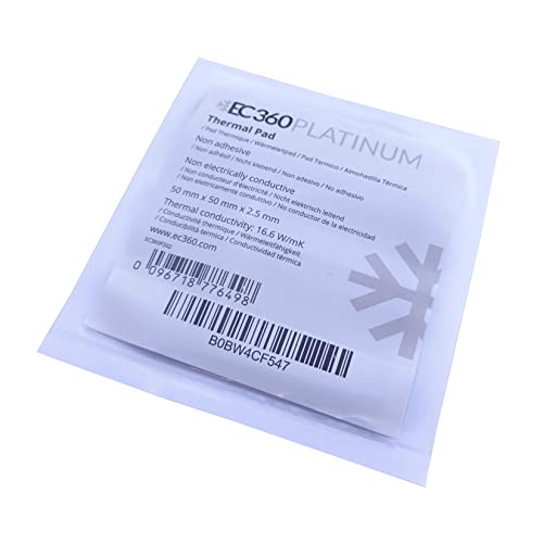 EC360® Platinum 16,6 W/MK Pad Thermique (50 x 50 x 2,5 mm)