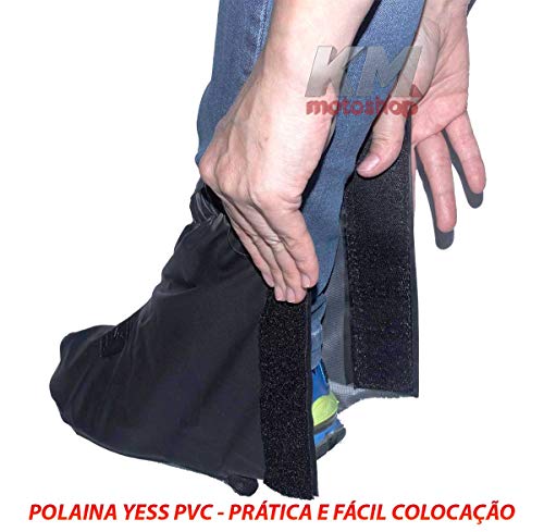 Galocha Para Motoqueiro Polaina PVC Meia Sola Feminina YESS