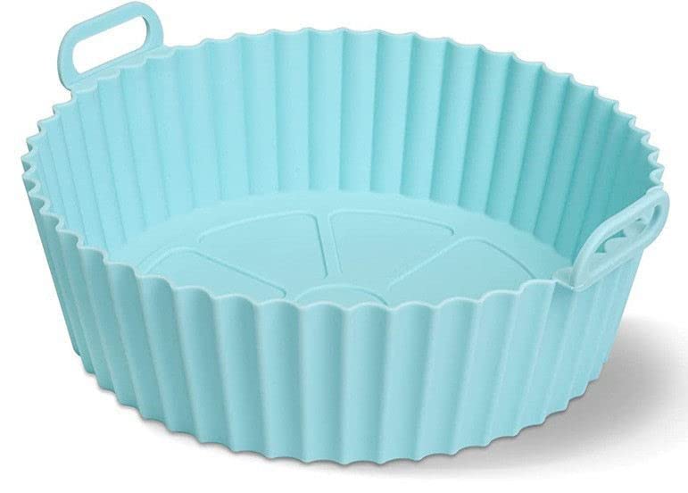 kunya® Air Fryer Liner Silicone Baking Tray Easy to Clean, Bottom, Air Fryer Liner Silicone Baking Tray, Nonstick Reusable Air Fryer Basket, Heat Resistance Pack of 1 Multi-Color (Big)-image-31