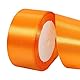 POPOYU Baumwoll Band Orange 4cm,Satinband 4cm Breit,Dekoration Präsent Geschenkband,Geschenkband Breit Orange Kleid Hochzeit,Taufe und Geburtstag Geschenke,Satin Dekoband,Deko Band Geschenk