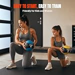 Mikolo Weighted Medicine Ball, Slam Medicine Ball with Textured Rubber Grip - Image 7