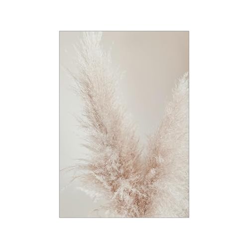HJOSWVNS Gemälde Beige Braun Pflanze Foto auf Leinwand Bilder Badezimmer Flur BildLeinwand Deko Bilder, Poster, Kunstdrucke &Skulpturen Wandbilder Wohnzimmer Küchenbilder Kein Rahmen 20x30cm/1 Pcs