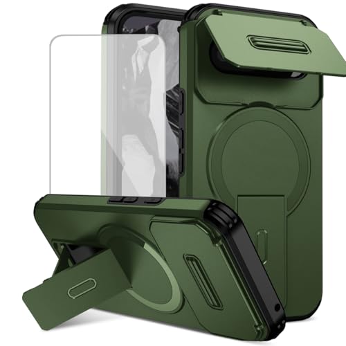 Funda para Google Pixel 8A con cristal templado y soporte magnético