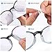 SMARTTOP 2.8mm Eyeglasses Air Bag Stick on Silicone Nose Pads-Upgrade 10Pairs Eyeglasses Nose Pads for Plastic Frame-for Sunglasses Anti-Slip-Glasses Repair Kits for Man and Women-10PAIRS Crystal