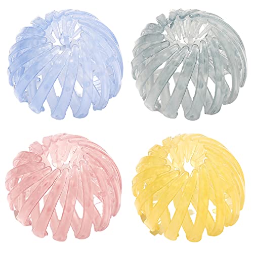 RONGYI Pack of 4 Vintage Bird Nest Hair Clips, Versatile and Expandable, Bird Nest Shaped Hair Accessory