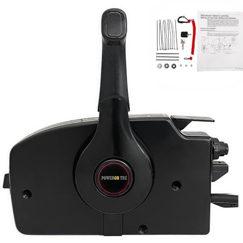 Image of Use for Boat Throttle Control 881170A3 Quicksilver Remote Control Box with 8 Pins Outboard Control Box with Emergency Lanyard Side Mount fit for Mercury Engine