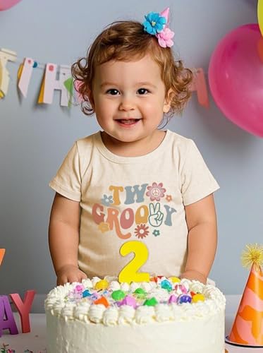 Image of Toddler Boys Girls 2nd Birthday Shirt Outfit for Kids Two Years Old Birthday Gift for Party Short Sleeve Tshirt