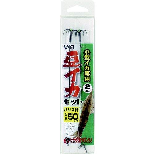 Amazon | HARIMITSU(ハリミツ) 豆イカセット フック V-8 釣り針