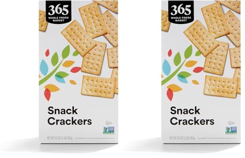 Image of 365 by Whole Foods Market, Natural Buttery Flavor Snack Crackers, 16 Ounce (Pack of 2)