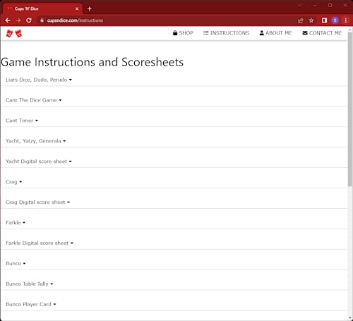 Cups 'N' Dice - Yatzy, Farkle, Liar's Dice, Bunco, Crag All-In-One #TOP7