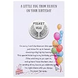 Aesnefe Pocket Hug from Heaven Birthday Gift, Sympathy Bereavement Keepsake for Loss of Loved One...