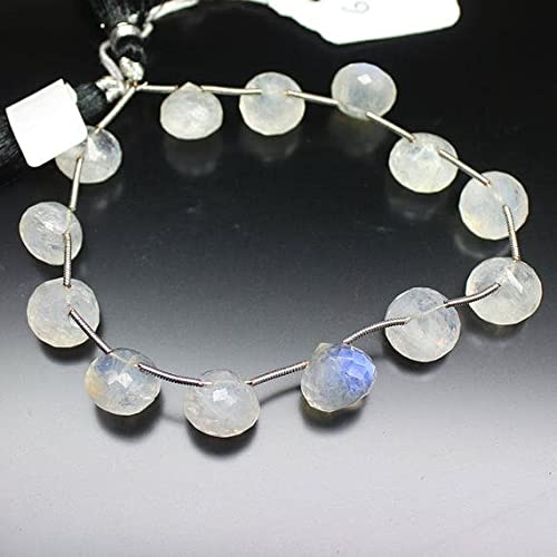 Pierre de lune arc-en-ciel naturelle LKBEADS gouttes briolettes facettées de 10-12mm pour bijoux
