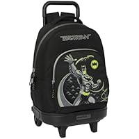 Safta BATMAN GAME OVER - Mochila Grande con Ruedas, Compacta,