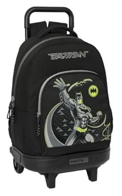 Safta BATMAN GAME OVER - Mochila Grande con Ruedas, Compacta, Extraíble, Ideal para Niños de Diferentes Edades, Cómoda y Versátil, Calidad y Resistencia, 33x22x45 cm | Ya disponible en tu tienda friki favorita! En mundofriki.es!