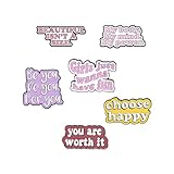 Novelty Enamel Lapel Pin Sets Cartoon Animal Plant Fruit Brooches for Clothing Bags Backpacks Jackets Hat Jewelry DIY Gift Accessories (Witch Skulls Food Drinks Set of 6)