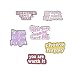 FLYPARTY Novelty Enamel Lapel Pin Sets Cartoon Animal Plant Fruit Brooches for Clothing Bags Backpacks Jackets Hat Jewelry DIY Gift Accessories (Witch Skulls Food Drinks Set of 6)