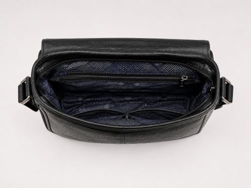 Image of Allen Cooper Premium Leather Sling Bag for Men | Crossbody Messenger Bag with Adjustable Shoulder Strap | Travel Organizer Shoulder Bag for Daily Use, Office & Outdoor Carry