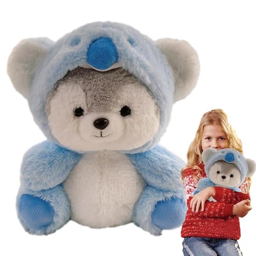 Peluche Husky poupée transformable Renard pour cadeau de naissance idéal