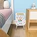 Trash Can with Lid Childish seamless pattern forest fairies baby animals Creative Garbage Can Rectangular Waste Bin Press Cover Dog Proof Wastebasket for Kitchen Bathroom Living Room Nursery