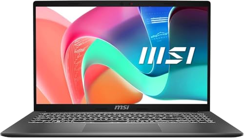 MSI MODERN 15 F13MG, Display Laptop 15.6" Full HD IPS, CPU Intel Core i3-1315U 4.5GHz Max, 16GB DDR4, 512GB SSD NVMe, Wi-Fi 6E, Windows 11 Pro, Grigio Platino [Layout e Garanzia ITA]