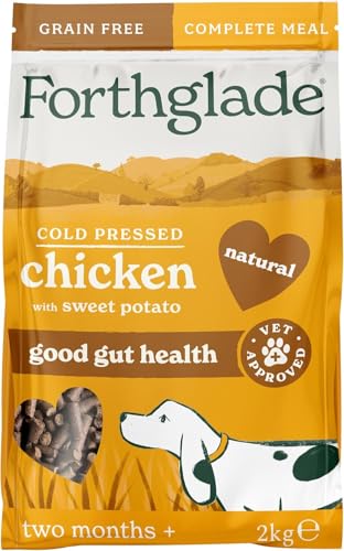 Forthglade Cold Pressed Dry Dog Food 2kg - Chicken with Vegetables, Grain Free