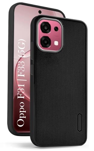 Image of Jkobi Rubberised Back Case Cover for Oppo F31 5G | Oppo F33 5G (Textured Grip Design | Micro-Fiber Cloth Inside | Slim and Light Weight | Soft Touch and Feel)