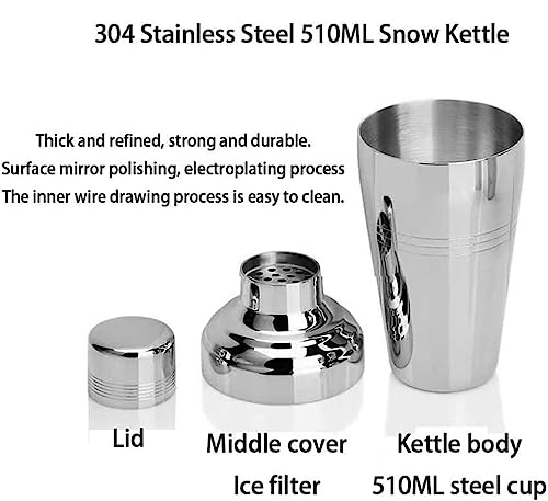 Set coctelera bartender acero inoxidable 20 piezas miniatura 5