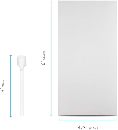 Miniatura 4 de KICTeam - Kit de limpieza para máquinas de escáner de cheques (25 tarjetas de limpieza y 6 hisopos de limpieza) - Incluye 25 limpiezas semanales