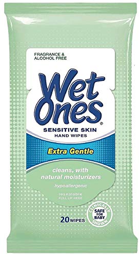 Wet Ones Sensitive Skin Hand Wipes, 20 Count (Pack of 2) image 4