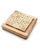 Wooden Board Games Tic Tac Toe in Pushing Me XO Fun Family Games to Play in Box Strategy Board Games for Families to Challenge Brain Games Kids and Adult with Classic Guest Room Decor