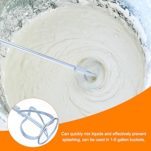 HARFINGTON Concrete Mixing Paddle, Paint Mixer Drill Attachment Cement Mixer Tool Mud Mixer for Mixing Paint Concrete Resin Epoxy