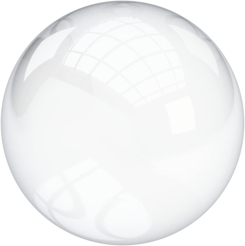 Solid Acrylic Sphere/Plexiglass Ball - Transparent/Clear - 1-3/8" Diameter (Pack of 5)
