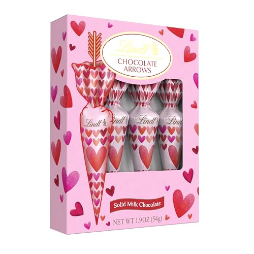 Lindt Chocolate Arrows, Valentine's Arrow-shaped Solid Milk Choco...