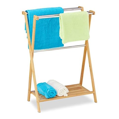 Porte-Serviettes Relaxdays en Bambou Cover
