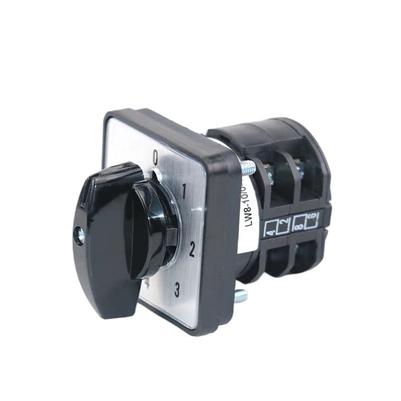 LW8D-10/0-4.2 10A 660V 2 Poles 8 Screws Five Positions Silver Knob