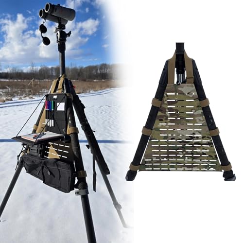Tripod Organizer, fit for Shooting/Hunting/NRL/PRS, Multiple Color Choices, Keep Everything Within Easy Reach (Multicam, 14 inch)