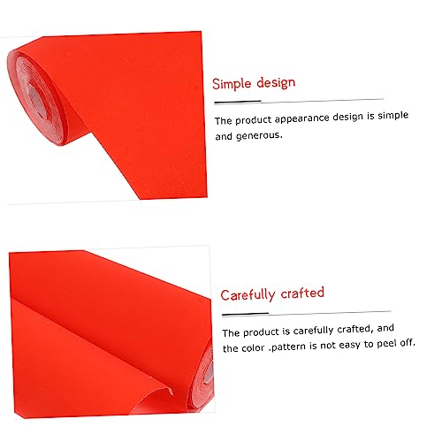 NUOBESTY 2 Rolos papel dístico de primavera papel de carta papel carta papel xuan de arroz vermelho