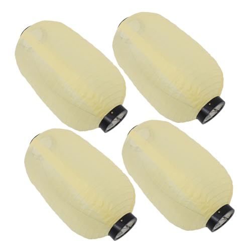 GRIRIW 4個日式装飾防水シルク提灯 風吊り下げランタン 屋内外対応 和風照明 和風園装飾 ホーム レストラン パーティー用