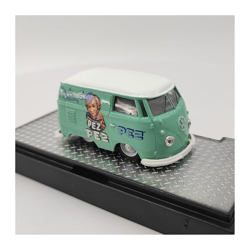 YLQERZ Auto Classica In Lega Modello Di Auto Da Collezione In Lega Blu Volkswagen T1 Del 1960 Scala 1/64 Per Adulti Decorativi Da Collezione