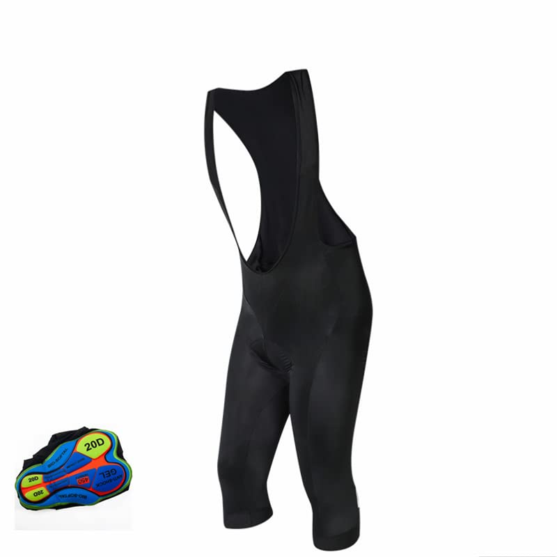Culotte con Tirantes Pantalones de Bicicleta de Bicicleta de Babero clásico de Calidad Pantaltaje de Bicicleta de Bicicleta 20D con Medias Pantelante de Ropa Interior de Cultura de Verano MTB (Color
