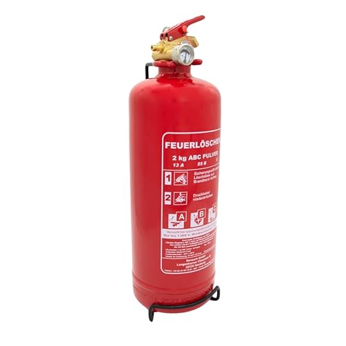 2kg Pulverlöscher, Feuerlöscher, Autolöscher, ABC Pulver, Pulver Feuerlöscher inkl. Halterung und Prüfschild 2kg Pulverlöscher, Feuerlöscher, Autolöscher, ABC Pulver, Pulver Feuerlöscher inkl. Halterung und Prüfschild