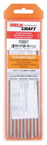 Tungsten Electrode, Ceriated, 5/32 in, PK10