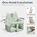 Pakkabuu Padded Shopping Cart Cover for Baby, Sofa-Like Comfort Grocery cart Cover, Machine Washable High Chair Cushion, Sage Green,