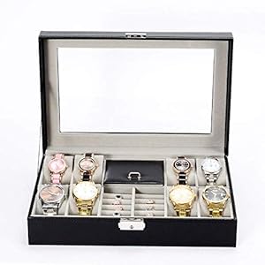 Organizer Uhr Aufbewahrungsbox Schwarz zz8a14126